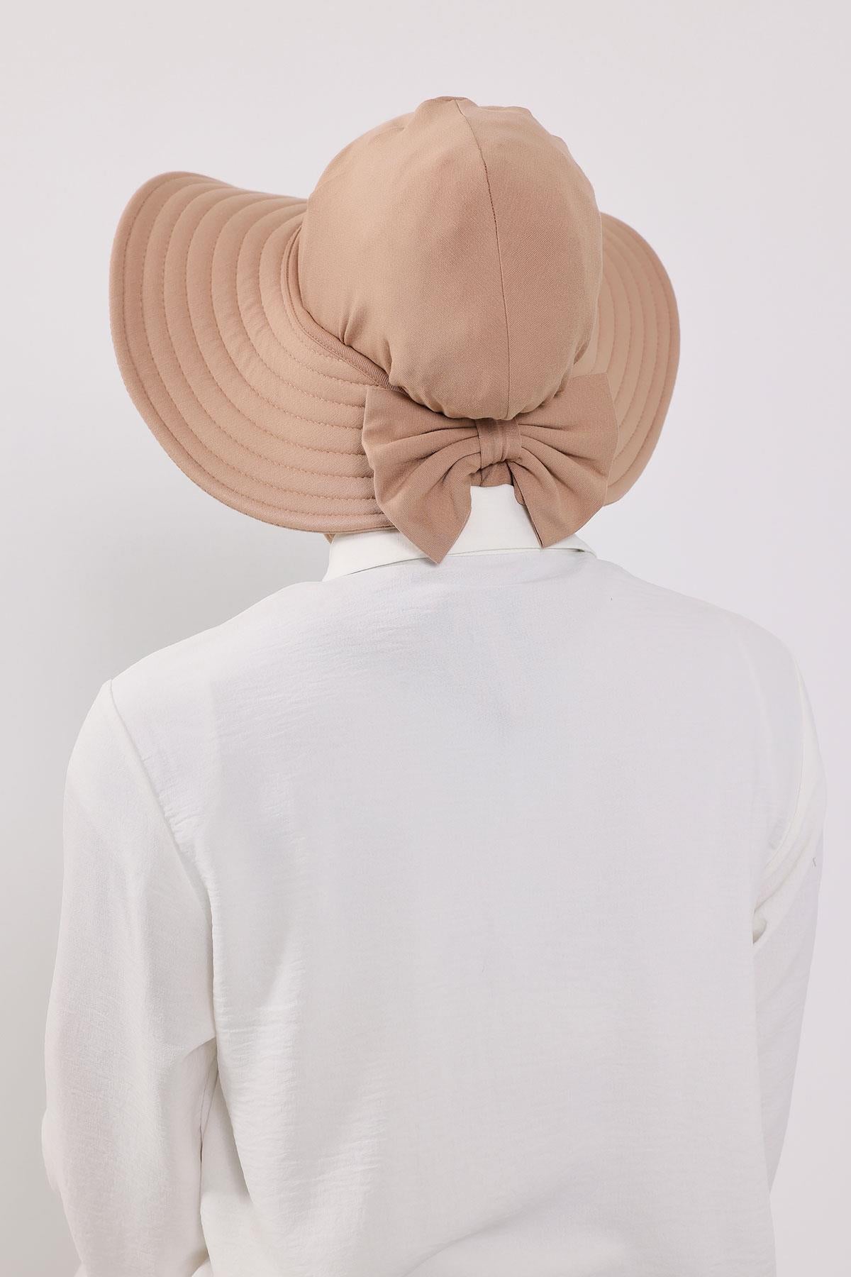 Türban Üzeri Penye Pratik Tak-Çık Fiyonklu Şapka,SP-4,SP-4