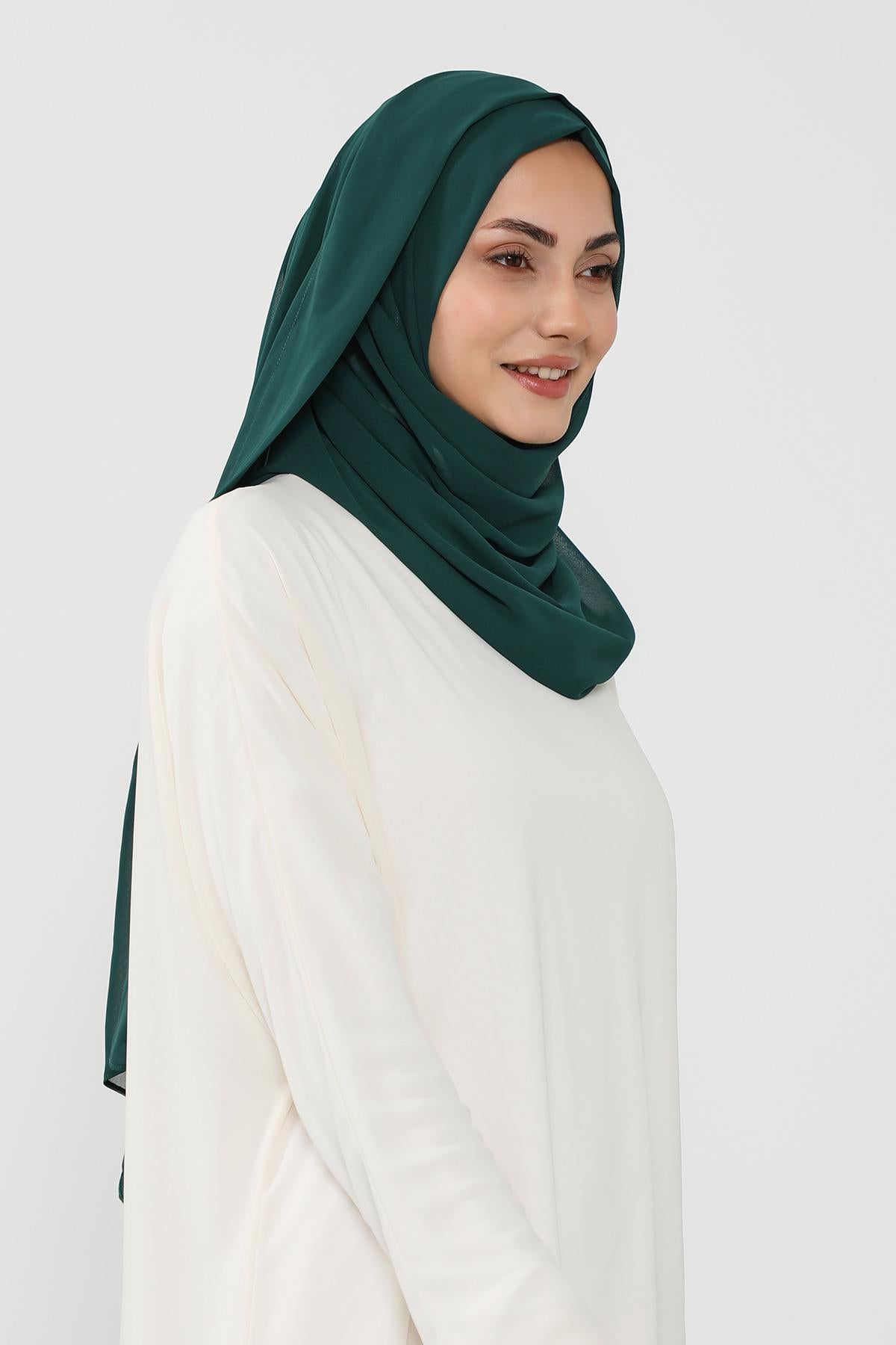 Üstten Sabit Trend Pratik Şifon Şal,PS-49